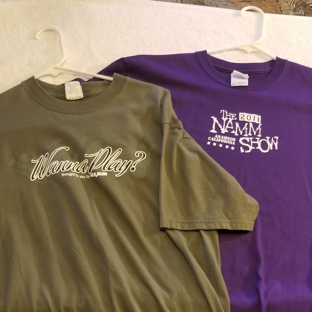 Attn all Music LOVERS  2 NAMM tshirts